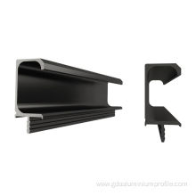 Durable 6063-T5 Aluminum Door Handle Profile For Wardrobe